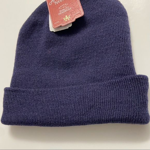 American Needle Navy Basic Knit Beanie Hat - Picture 2 of 6